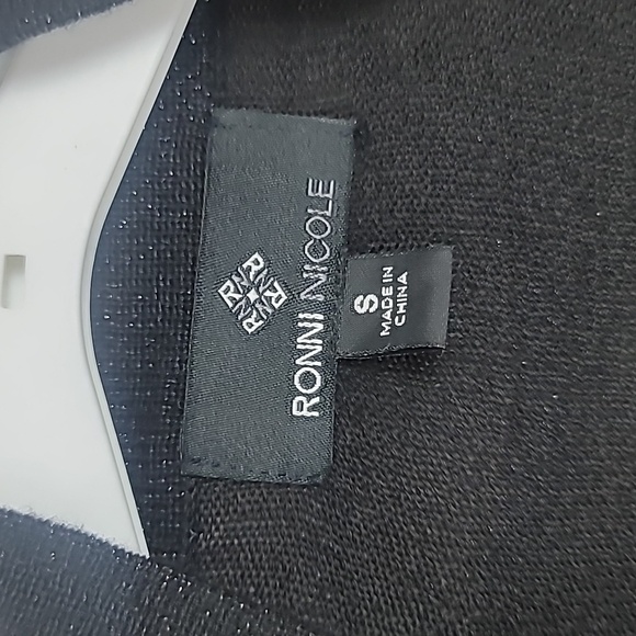 Ronni Nicole black Sparkling caragain sweater small new nwt - Picture 4 of 5